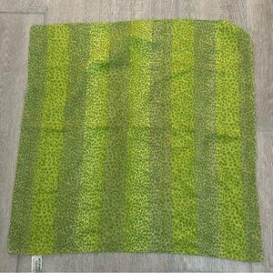 Green cheetah Print Scarf